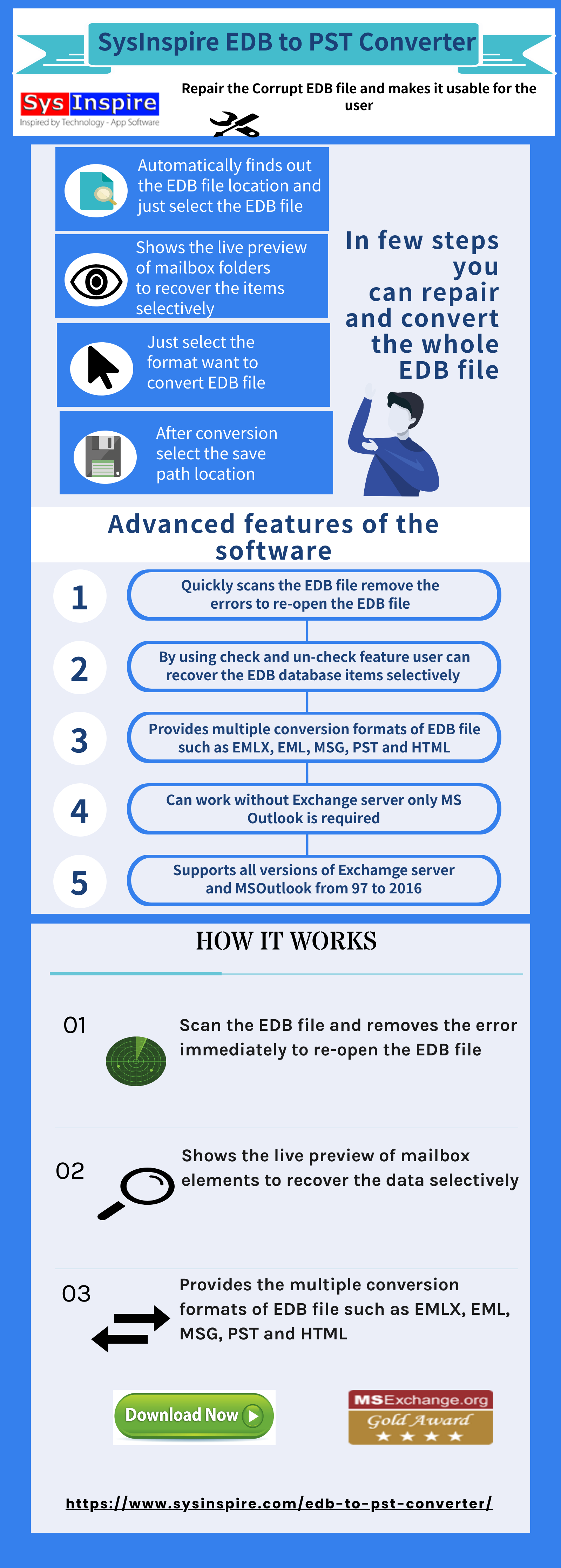 Exchange Mailbox Recovery EDB to PST
